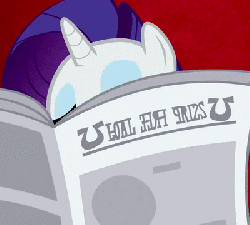 Size: 400x360 | Tagged: safe, edit, edited screencap, screencap, rarity, pony, unicorn, g4, ponyville confidential, season 2, animated, female, i'll destroy her, mare, open mouth, reaction image, solo