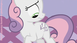 Size: 845x474 | Tagged: safe, editor:i-shooped-a-pwny, sweetie belle, pony, unicorn, g4, alternate cutie mark, cutie mark, female, filly, foal, funny, implied foalcon, rule 34