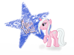 Size: 800x600 | Tagged: safe, artist:espeh, milky way, pony, g1, g4, female, g1 to g4, generation leap, solo