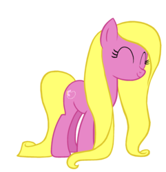 Size: 1600x1657 | Tagged: safe, artist:mappymaples, wing song, pony, g3, g4, eyes closed, female, g1 to g4, generation leap, mare, simple background, smiling, solo, transparent background