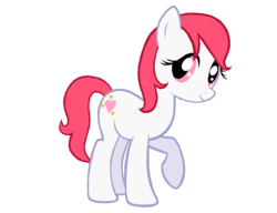 Size: 1020x784 | Tagged: safe, artist:mappymaples, sweetheart, earth pony, pony, g1, g4, my little pony tales, female, g1 to g4, generation leap, mare, palindrome get, simple background, solo, transparent background