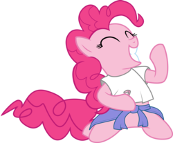 Size: 7239x6000 | Tagged: safe, artist:tamalesyatole, pinkie pie, earth pony, pony, g4, ^^, absurd resolution, air guitar, bill & ted, bill & ted's excellent adventure, bill s. preston, eyes closed, female, mare, simple background, solo, transparent background, vector