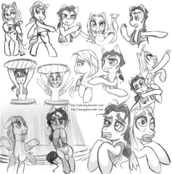 Size: 3536x3580 | Tagged: safe, artist:newvagabond, earth pony, pegasus, pony, miguel (the road to el dorado), ponified, the road to el dorado, tulio