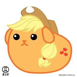 Size: 500x500 | Tagged: safe, artist:picturemarketuser, applejack, g4, mameshiba, solo, species swap