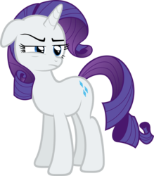 Size: 1024x1171 | Tagged: dead source, safe, artist:foxy-noxy, rarity, pony, unicorn, g4, female, floppy ears, horn, mare, simple background, solo, transparent background, vector