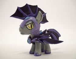 Size: 765x594 | Tagged: safe, artist:ponyrehab, bat pony, pony, g4, customized toy, royal guard, sculpture