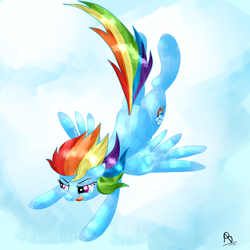 Size: 1500x1500 | Tagged: safe, artist:poneebill, rainbow dash, g4, flying