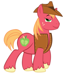 Size: 4695x5438 | Tagged: safe, artist:sofunnyguy, big macintosh, earth pony, pony, g4, absurd resolution, bedroom eyes, male, stallion