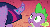 Size: 704x390 | Tagged: safe, screencap, spike, twilight sparkle, bridle gossip, g4, season 1, and then spike was gay, animated, eyes on the prize, floppy horn, horn, poison joke, twilight flopple