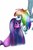 Size: 800x1200 | Tagged: safe, artist:lyudmilapromyslova, rainbow dash, twilight sparkle, g4, duo, female, lesbian, ship:twidash, shipping