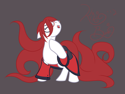 Size: 900x675 | Tagged: safe, artist:kiki-bunni, black butler, grell sutcliff, ponified