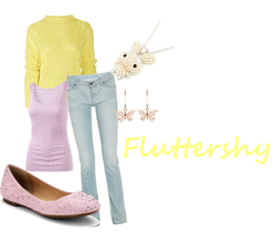 Size: 482x405 | Tagged: safe, fluttershy, human, g4, clothes, humanized, polyvore