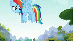 Size: 576x324 | Tagged: safe, screencap, rainbow dash, g4, spike at your service, animated, female