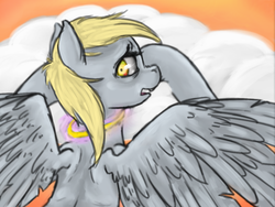 Size: 783x588 | Tagged: safe, artist:colorlesscupcake, derpy hooves, pegasus, pony, g4, female, mare, solo