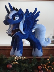 Size: 480x640 | Tagged: safe, artist:whitedove-creations, princess luna, pony, g4, irl, photo, plushie, s1 luna, solo