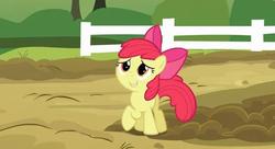 Size: 639x348 | Tagged: safe, screencap, apple bloom, earth pony, pony, g4, spike at your service, female, filly, solo