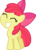 Size: 900x1259 | Tagged: safe, artist:bobthelurker, apple bloom, g4, my little pony: friendship is magic, spike at your service, eyes closed, female, filly, foal, grin, simple background, smiling, transparent background, vector