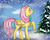 Size: 5000x4000 | Tagged: safe, artist:missyasylum, fluttershy, pony, g4, clothes, female, scarf, snow, snowfall, solo