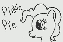 Size: 317x210 | Tagged: safe, artist:maggie-x-awesomeness, pinkie pie, earth pony, pony, g4, 3ds, doodle, female, solo