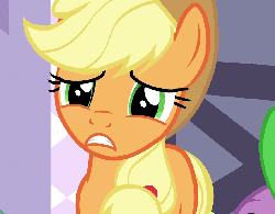 Size: 886x693 | Tagged: safe, screencap, applejack, spike, g4, spike at your service, animated