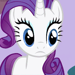 Size: 500x500 | Tagged: safe, screencap, rarity, pony, g4, season 3, spike at your service, animated, female, reaction image, solo, ugh