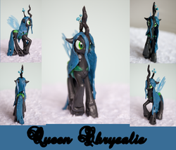 Size: 1561x1337 | Tagged: safe, artist:alltheapples, queen chrysalis, g4, customized toy, irl, photo