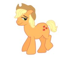 Size: 4000x3000 | Tagged: dead source, safe, artist:green-viper, applejack, big macintosh, earth pony, pony, g4, magic duel, big jackintosh, disguise, male, recolor, simple background, solo, stallion, transparent background, vector