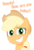 Size: 537x794 | Tagged: safe, artist:ajmstudios, applejack, g4, applejack smile, cute, fun, meme, smiling, talk, talkcute