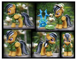 Size: 1223x960 | Tagged: safe, artist:nazegoreng, daring do, pony, g4, customized toy, irl, photo, sapphire statue, solo, toy