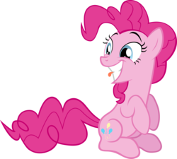 Size: 3276x2948 | Tagged: safe, artist:acer-rubrum, pinkie pie, earth pony, pony, g4, female, simple background, solo, squee, transparent background, vector