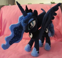 Size: 2932x2771 | Tagged: safe, artist:echan33, princess luna, pony, g4, irl, photo, plushie, solo