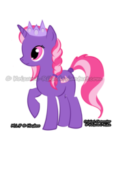 Size: 2400x3600 | Tagged: safe, artist:koizumi-rika, oc, oc only, pony, unicorn, crown, raised hoof, simple background, smiling, solo, tail wrap, transparent background, vector, watermark