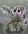 Size: 1044x1265 | Tagged: safe, artist:spyroconspirator, oc, oc only, oc:puppysmiles, earth pony, pony, fallout equestria, fallout equestria: pink eyes, fanfic, fanfic art, female, filly, hazmat suit, hooves, open mouth, rock, rock of destiny, saddle bag, solo