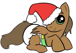 Size: 1280x892 | Tagged: source needed, useless source url, safe, oc, oc only, pegasus, pony, christmas, cute, diaper, hat, male, non-baby in diaper, santa hat, solo