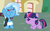 Size: 4320x2680 | Tagged: safe, artist:beavernator, trixie, twilight sparkle, pony, g4, magic duel, my little pony: friendship is magic, season 3, alicorn amulet, baby, baby pony, baby trixie, babylight sparkle, bipedal, diaper, duo, filly, foal, vector