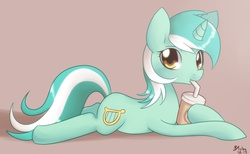 Size: 1300x800 | Tagged: safe, artist:solar-slash, lyra heartstrings, pony, unicorn, g4, drinking, drinking straw, female, lying down, prone, smoothie, solo, straw