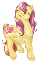 Size: 355x585 | Tagged: safe, artist:hollowzero, glittery heart, pony, g2, female, mare, purse ponies, solo