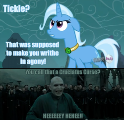 Size: 845x819 | Tagged: safe, trixie, g4, harry potter (series), image macro, photo, voldemort