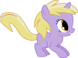 Size: 4041x3013 | Tagged: safe, artist:ivanspacebiker, dinky hooves, pony, unicorn, g4, female, filly, foal, horn, simple background, solo, transparent background, vector