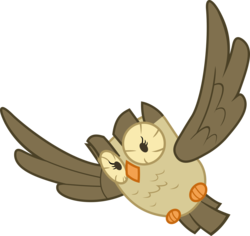 Size: 6355x6000 | Tagged: safe, artist:cooltomorrowkid, owlowiscious, bird, owl, g4, absurd resolution, animal, flying, male, pet, simple background, solo, transparent background, vector