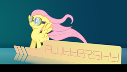 Size: 2560x1440 | Tagged: safe, artist:ohitison, artist:samxjing, fluttershy, g4, goggles, vector, wallpaper