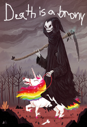 Size: 600x877 | Tagged: safe, pony, unicorn, grim reaper