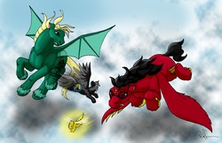 Size: 1224x792 | Tagged: safe, artist:wolfenm, g1, draco malfoy, harry potter, harry potter (series), ponified