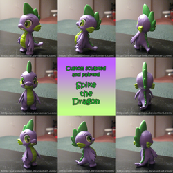 Size: 3000x3000 | Tagged: safe, artist:aleximusprime, spike, g4, customized toy, irl, photo, solo, toy