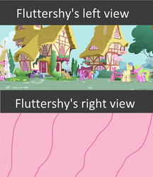 Size: 500x580 | Tagged: safe, edit, edited screencap, screencap, berry punch, berryshine, cherry berry, cherry fizzy, chilly puddle, daisy, dusky grape, flower wishes, fluttershy, goldengrape, shoeshine, sir colton vines iii, earth pony, pony, g4, the cutie mark chronicles, flutterview, hair, pov