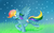 Size: 1800x1100 | Tagged: safe, artist:violyre, rainbow dash, pony, g4, crying, female, running, sad, solo