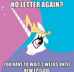 Size: 400x388 | Tagged: safe, princess celestia, pony, g4, caption, female, image macro, solo, text