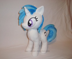 Size: 1464x1200 | Tagged: safe, artist:planetplush, dj pon-3, vinyl scratch, pony, g4, irl, photo, plushie, solo