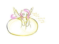 Size: 1600x1200 | Tagged: safe, artist:marshmallowbeam, fluttershy, g4, belly, fat, obese