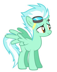 Size: 1591x2000 | Tagged: safe, lyra heartstrings, spitfire, pegasus, pony, unicorn, g4, female, goggles, mare, pegacorn, recolor, simple background, solo, spread wings, transparent background, wings